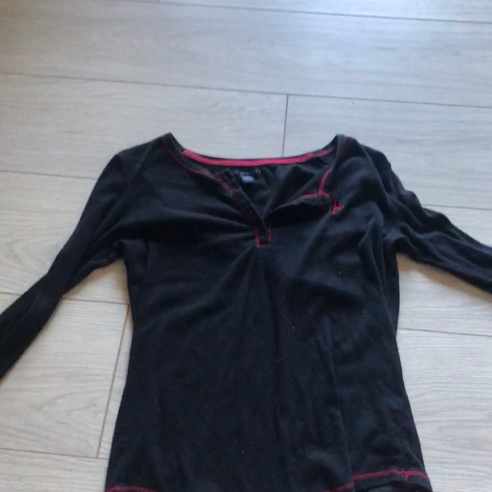 Tommy Hilfiger half button shirt